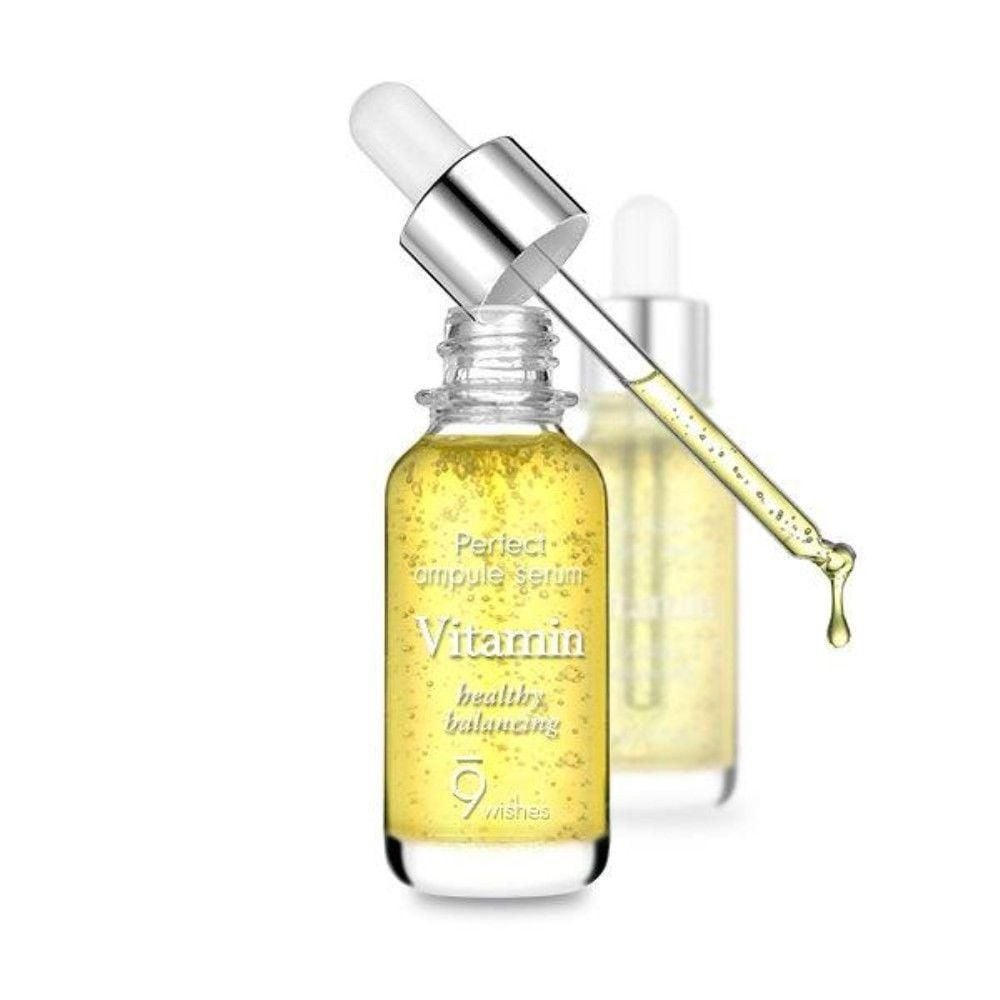 Tinh Chất Dưỡng Ẩm, Làm Khoẻ Da Mega Vitamin Ampule 9Wishes 25ml. 