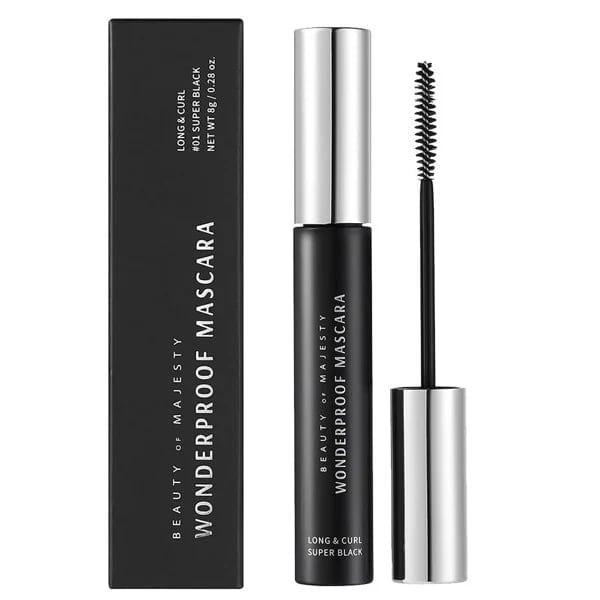 Mascara Giúp Cong Mi Silkygirl Wonderproof Long & Curl #01 Super Black 8G 