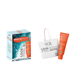  [Ocean Wave box] Kem Chống Nắng SVR Sun Secure Fluide SPF50+ 50ml + Túi tote SVR 