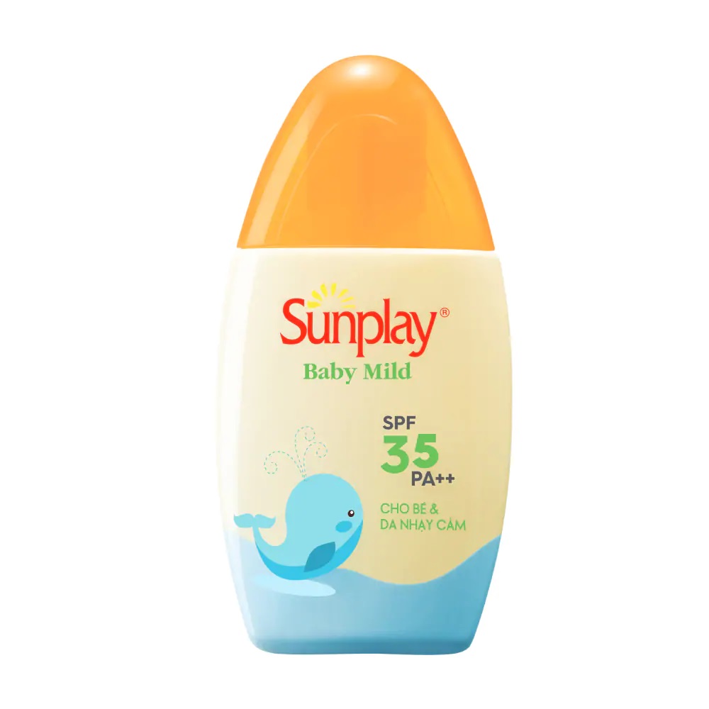 Sữa chống nắng cho bé và da nhạy cảm Sunplay Baby Mild SPF35 PA++ 30g - DATE