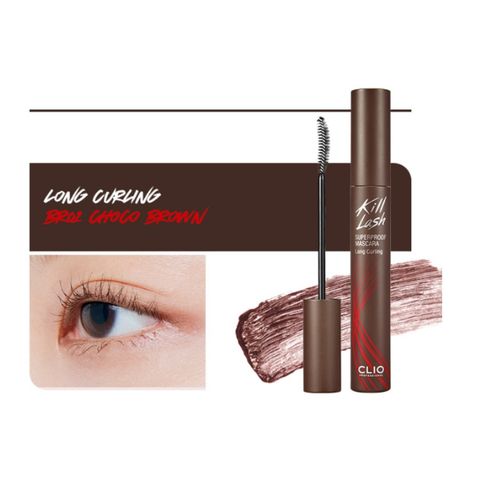  Mascara Làm Cong Mi, Chống Trôi CLIO KILL LASH SUPERPROOF MASCARA LONG CURLING 7g - #BR01 CHOCO BROWN - DATE 