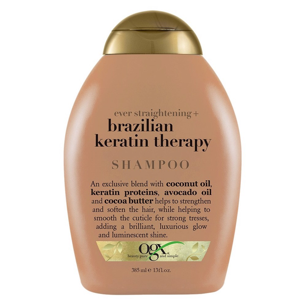 Dầu Gội Vào Nếp Suôn Mượt Ogx Ever Straightening Brazilian Keratin Therapy Shampoo 385ml