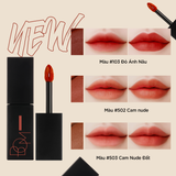  Son kem lì BOM Matt Holic Tint 8,5g #103 MAPLE RED - Đỏ ánh nâu 