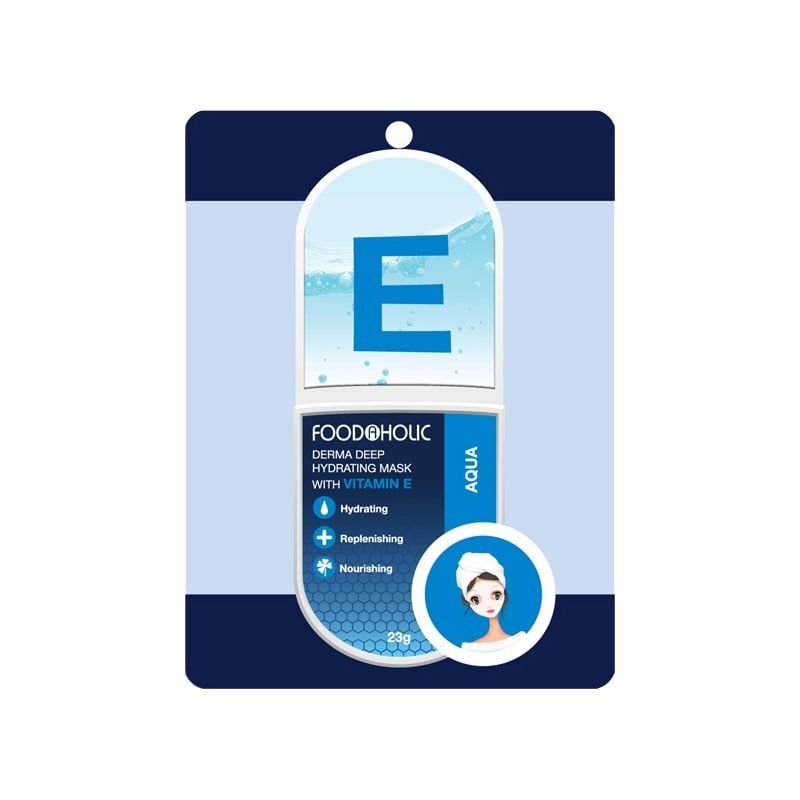  Mặt Nạ Foodaholic Chiết Xuất Vitamin E Cấp Ẩm, Hỗ Trợ Phục Hồi Da. 
