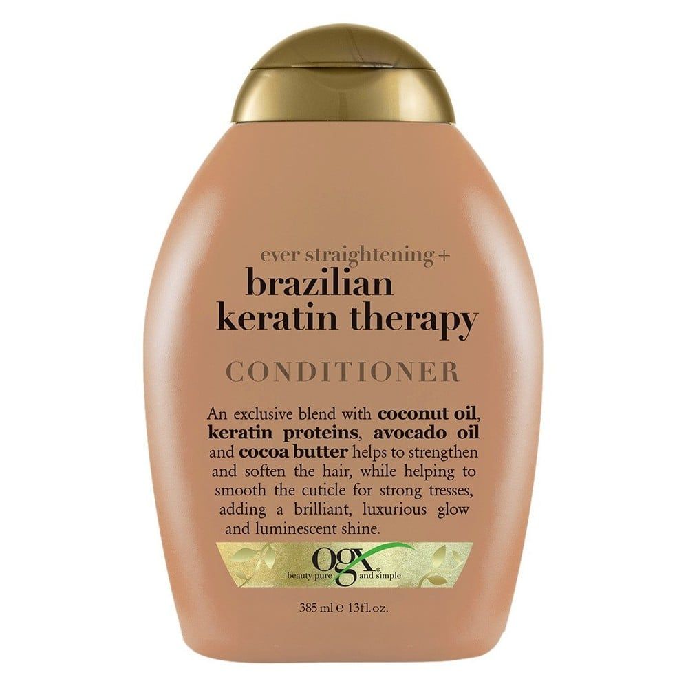  Dầu Xả Vào Nếp Suôn Mượt Ogx Ever Straightening + Brazilian Keratin Therapy Shampoo 385ml 