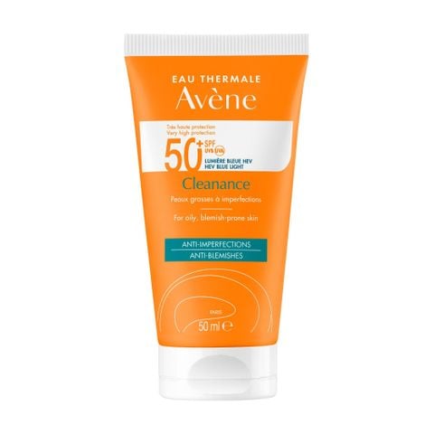  AVENE SỮA CHỐNG NẮNG QUANG PHỔ RỘNG CHO DA DẦU MỤN SPF 50+ 50ML BLUE LIGHT 