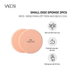  Bịch 2 Bông Ướt Vacosi Tròn Nhỏ 