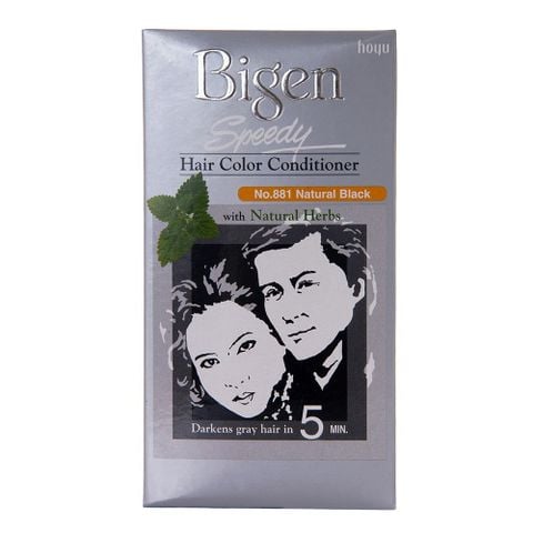  Kem Nhuộm Tóc Bigen Speedy Hair Color Conditioner 881 - Đen 