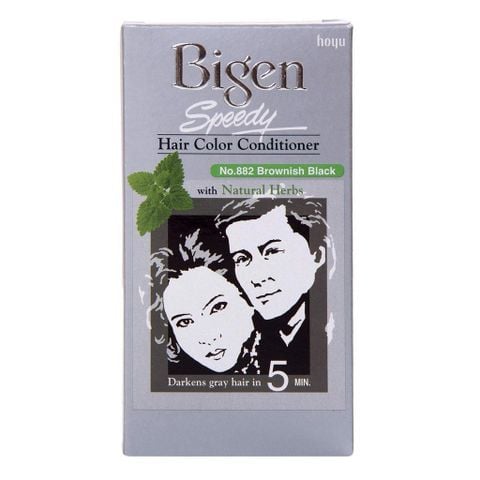  Kem Nhuộm Tóc Bigen Speedy Hair Color Conditioner 882 - Nâu Đen 