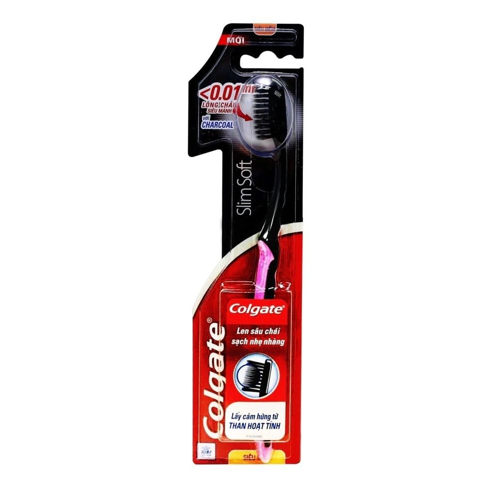  Bàn Chải Đánh Răng Colgate Slimsoft Charcoal Siêu Mềm Mảnh. 