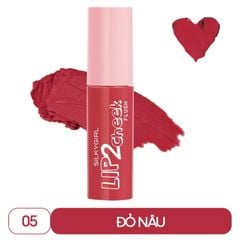  Son kem lì 2in1 Silkygirl Lip 2 Cheek Flush 3,8ML #05 Cherry Bomb 