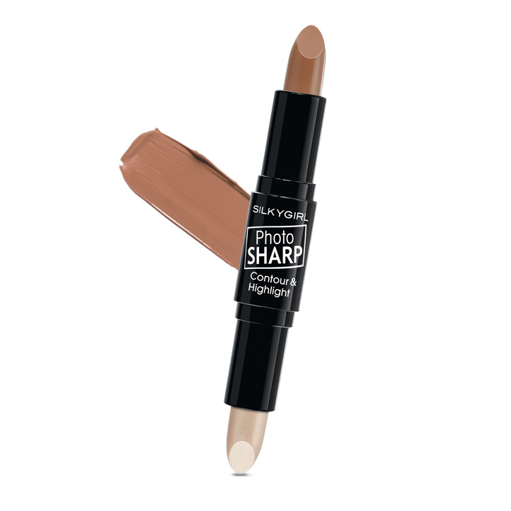 Bút Tạo Khối 2 Đầu Silkygirl Photosharp Contour & Highlighter 02 Natural Medium 8G.