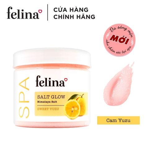  Felina muối tắm tẩy tế bào da chết chiết xuất Cam Yuzu 500g 