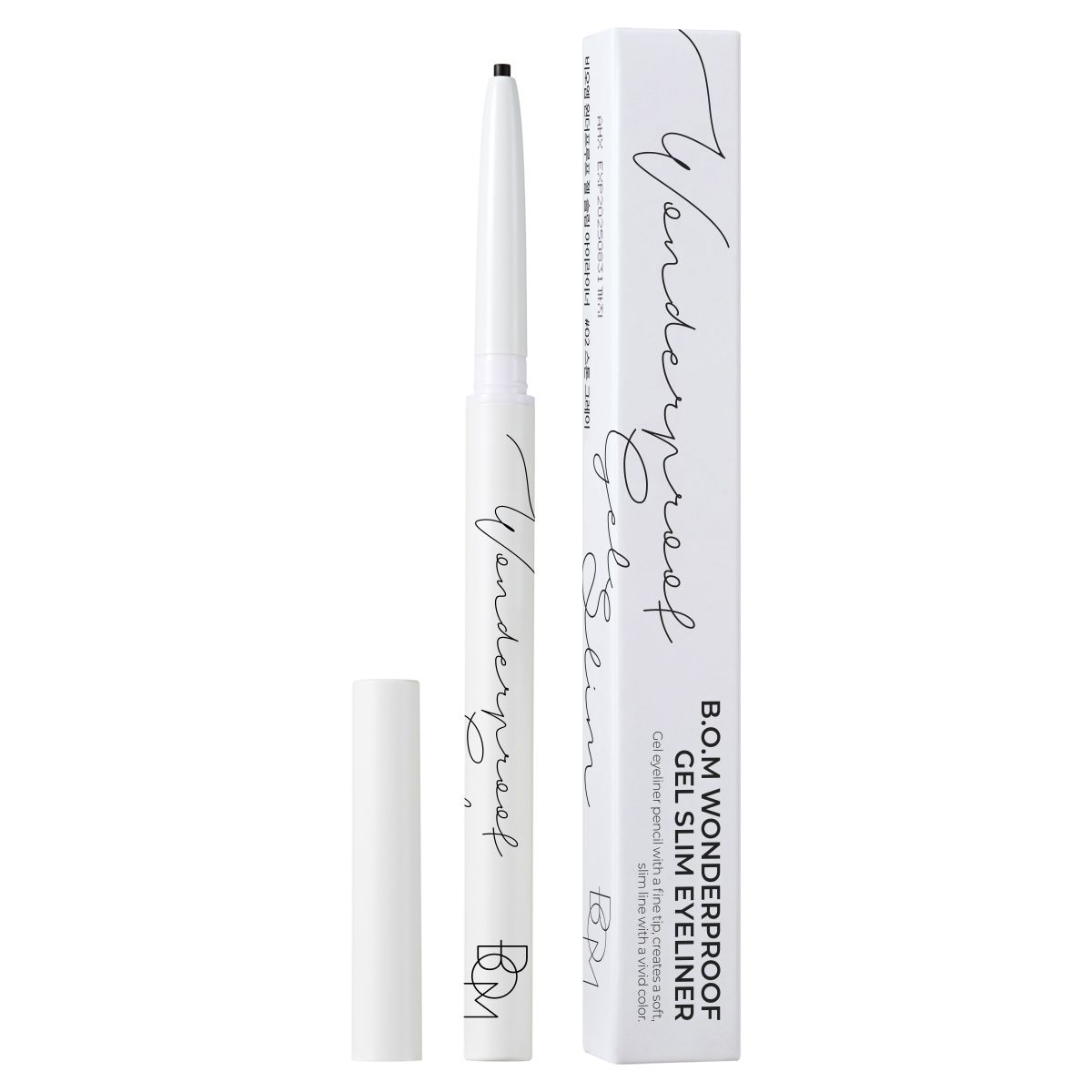  Chì kẻ mắt siêu mảnh lâu trôi BOM Wonderproof gel slim eyeliner #01 