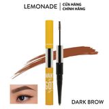  Chì kẻ mày 2 đầu lemonade want it got it dual eyebrow #dark Brown 