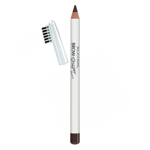  CHÌ MÀY KÈM CHỔI SILKYGIRL BROW SHAPER PENCIL - 02 DARK BROWN 