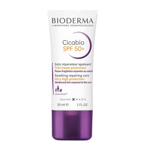  Kem Dưỡng Chống Nắng Cho Da Tổn Thương  Bioderma Cicabio SPF50+ 30ml 