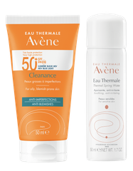  Combo Avene Sữa chống nắng quang phổ rộng SPF 50+ cho da dầu mụn, nhạy cảm +Xịt khoáng 50ml ( AV CLEANANCE PRO 50+ 50ML BL+AV TWS 50ML ) 