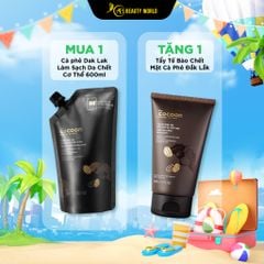  Combo Cà Phê Dak Lak Lak Cocoon Làm Sạch Da Chết Cơ Thể 600ml Và Cà Phê Dak Lak Làm Sạch Da Chết Mặt 150ml 