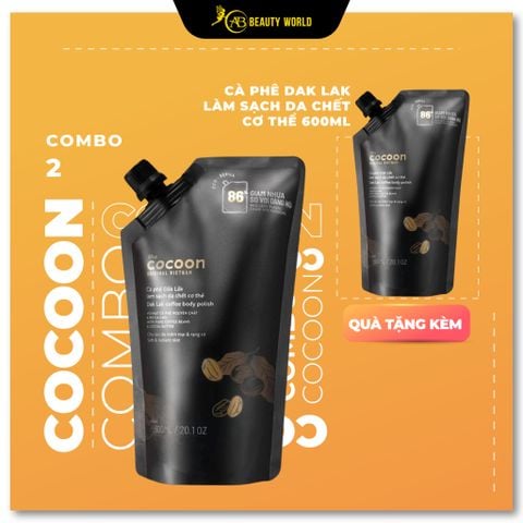  Combo Mua 01 tặng 01 Cocoon CF Dak Lak lak làm sạch da chết cơ thể 600ml và CF Dak Lak lak làm sạch da chết cơ thể 600ml 