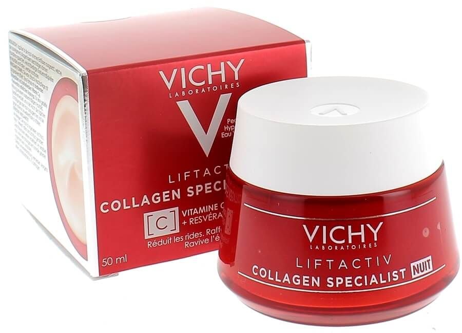  Kem Dưỡng Giúp Sáng Da, Mờ Thâm Nám Ban Đêm Vichy Liftactiv Collagen Specialist Night 50ml 