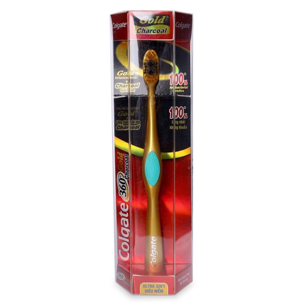 Bàn Chải Đánh Răng Colgate 360 Charcoal Gold Siêu Mềm. 