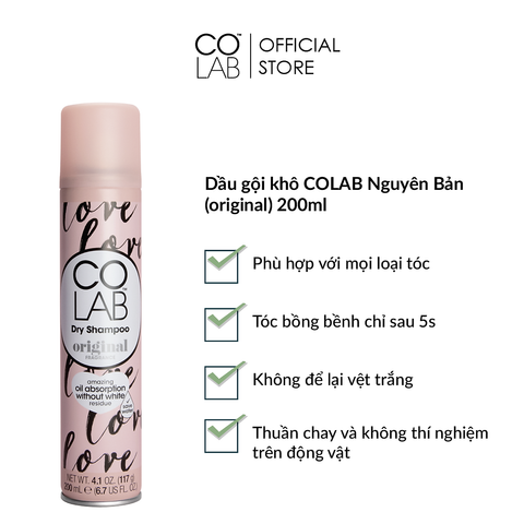  Dầu gội khô Colab Dry Shampoo Original 