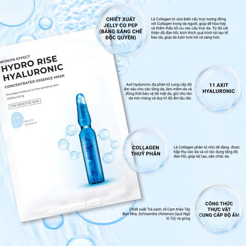  Mặt nạ WONJIN Hydro Rise Hyaluronic 
