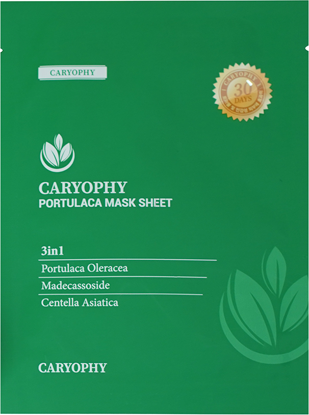  Mặt Nạ Giảm Mụn Caryophy Portulaca Mask Sheet 3 In 1 (22G / Miếng). 