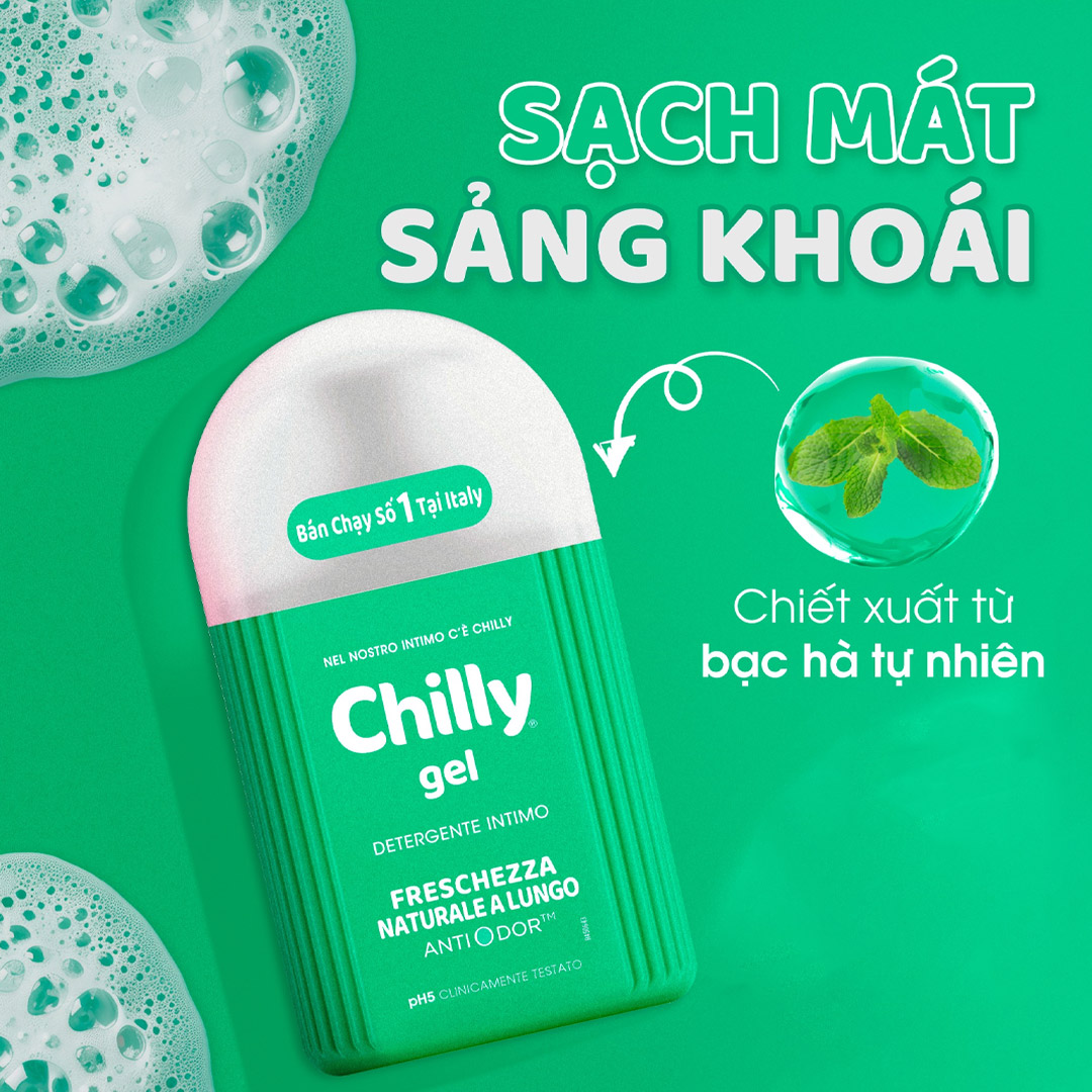 Dung Dịch Vệ Sinh Phụ Nữ Chilly Gel Tươi Mát 200ml