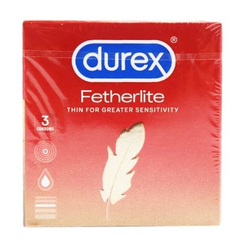  Bao Cao Su Durex Fetherlite (Hộp 3 Cái) 