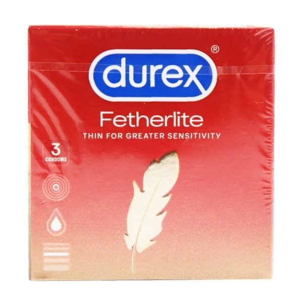  Bao Cao Su Durex Fetherlite (Hộp 3 Cái) 