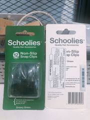  Kẹp bấm Schoolies "Groovy" green 