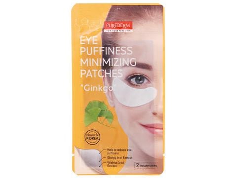  Mặt Nạ Giảm Sưng Bọng Mắt Cây Bạch Quả PUREDERM Eye Puffiness Minimizing Patches Ginkgo 