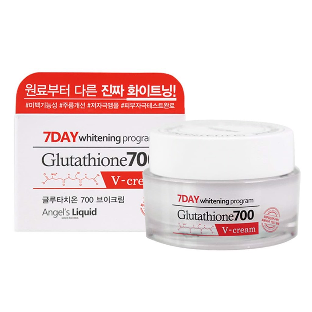 7 day whitening program glutathione 700 v cream Angel's Liquid 7 Day Whitening Program Glutathione 700 V-ampoule 30ml  K-Beauty main image 0