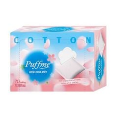  Bông trang điểm Puffme ép biên 70 miếng 