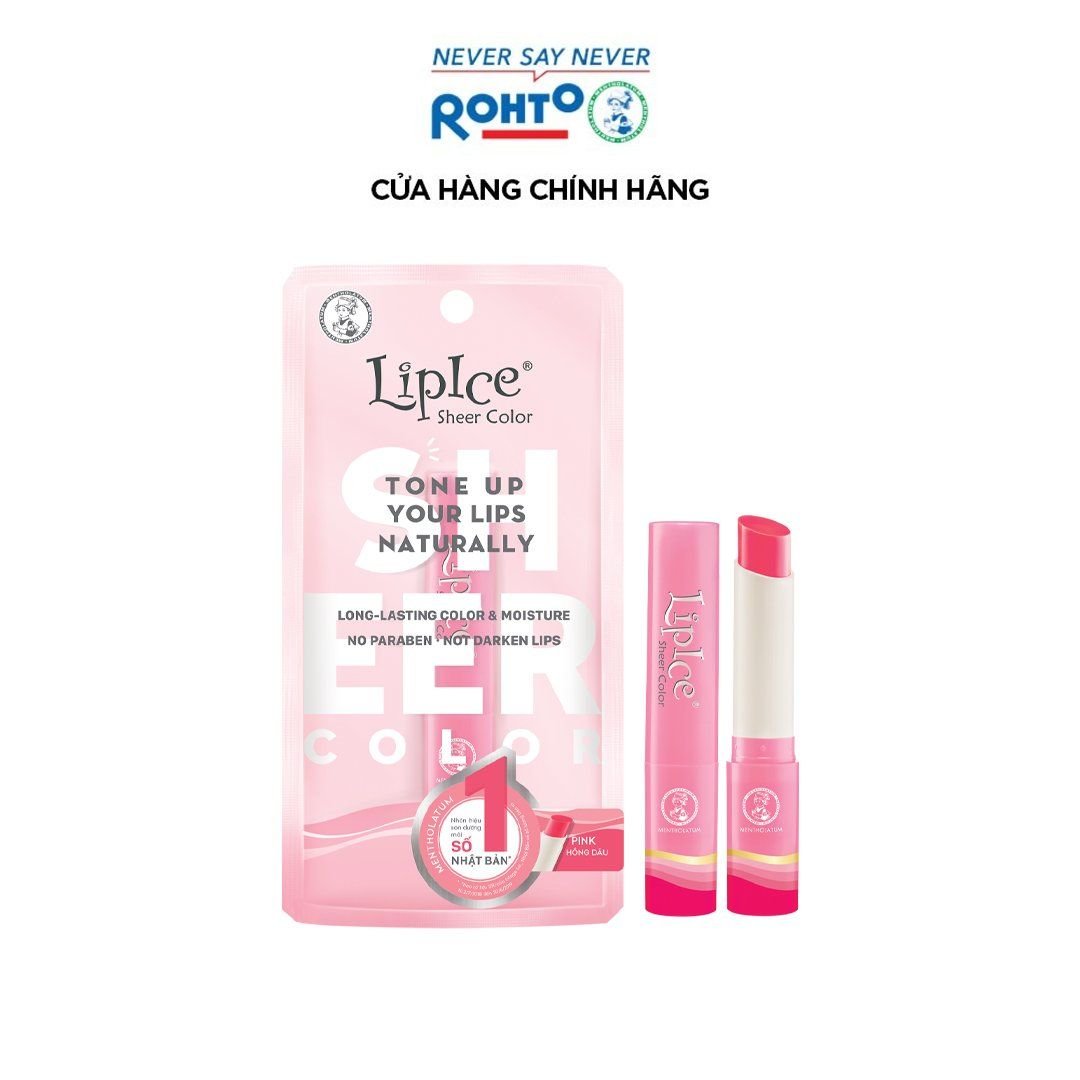  Son Dưỡng Có Màu LipIce Sheer Color Pop - Hồng Dâu 2.4g 