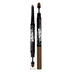  Chì mày hai đầu lâu trôi Silkygirl 24HR Flat Tip Brow Liner 01 Natural Brown 