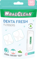  Tăm Chỉ Kẽ Răng Oralclean Dentafresh 50 Cây/Gói 