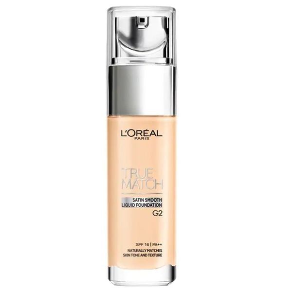  Kem Nền Mịn Nhẹ Dưỡng Da Dạng Lỏng L'Oréal True Match Liquid Foundation #G2 Gold Porcelain 30ml 