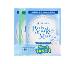  Combo 3 Mặt Nạ Senka Dưỡng Ẩm, Trắng Sáng 21G (2 Mask Luminous Moist+Smoothing Repair) 