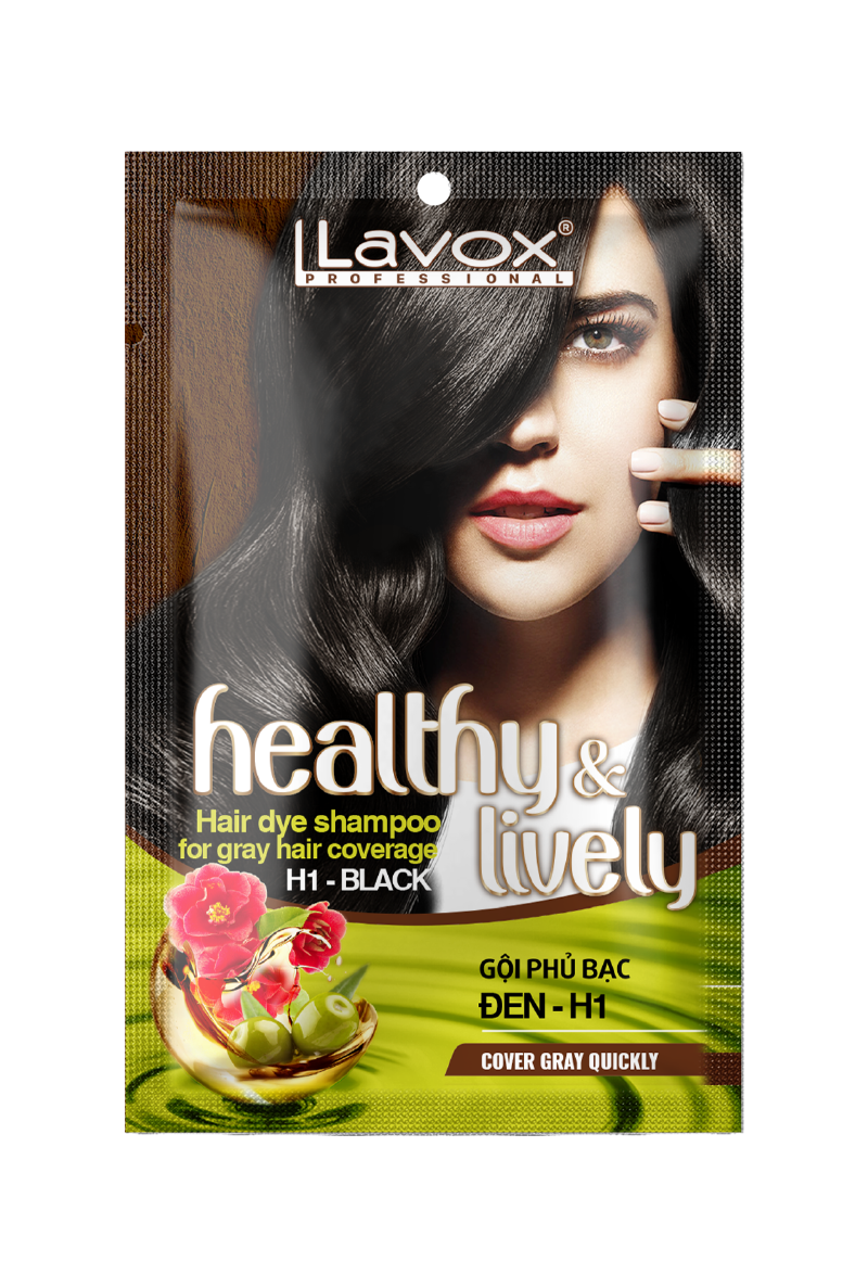  Gội Phủ Bạc Lavox 30ml - Đen. 
