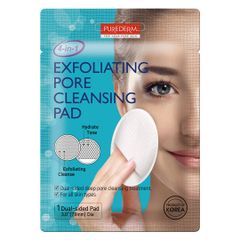  Pad Purederm Tẩm Dung Dịch Tẩy Trang Và Rửa Mặt 1 Miếng 