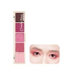  Bảng phấn mắt 5 màu Silkygirl Crunchy-Licious Shadow Bar #02 Fruity Berry 10g 