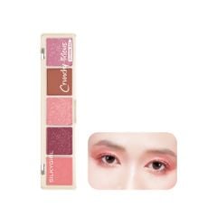  Bảng phấn mắt 5 màu Silkygirl Crunchy-Licious Shadow Bar #04 Chewy Raisin 10g 
