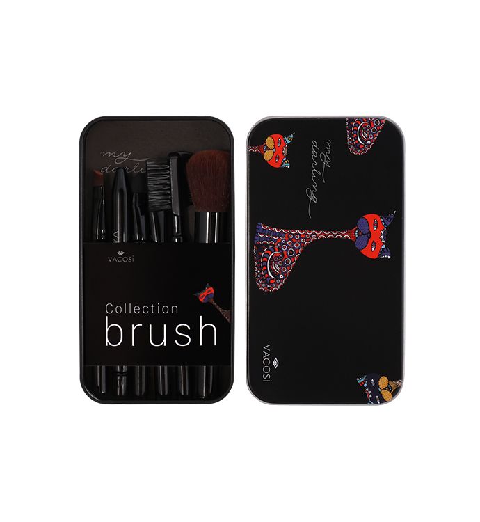  Hộp Cọ Vacosi,  My Darling 6 Cây, Đen. 