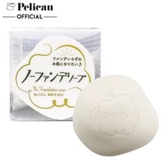  Xà Phòng Rửa Mặt Sáng Mịn Da Pelican No Foundation Soap 80g 