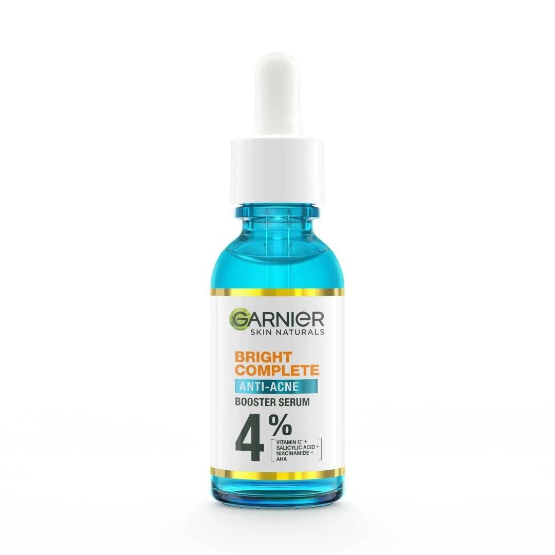  Dưỡng Chất Giảm Mụn Sáng Da Garnier Skin Naturals Bright Complete Anti-Acne Booster Serum  30ml 