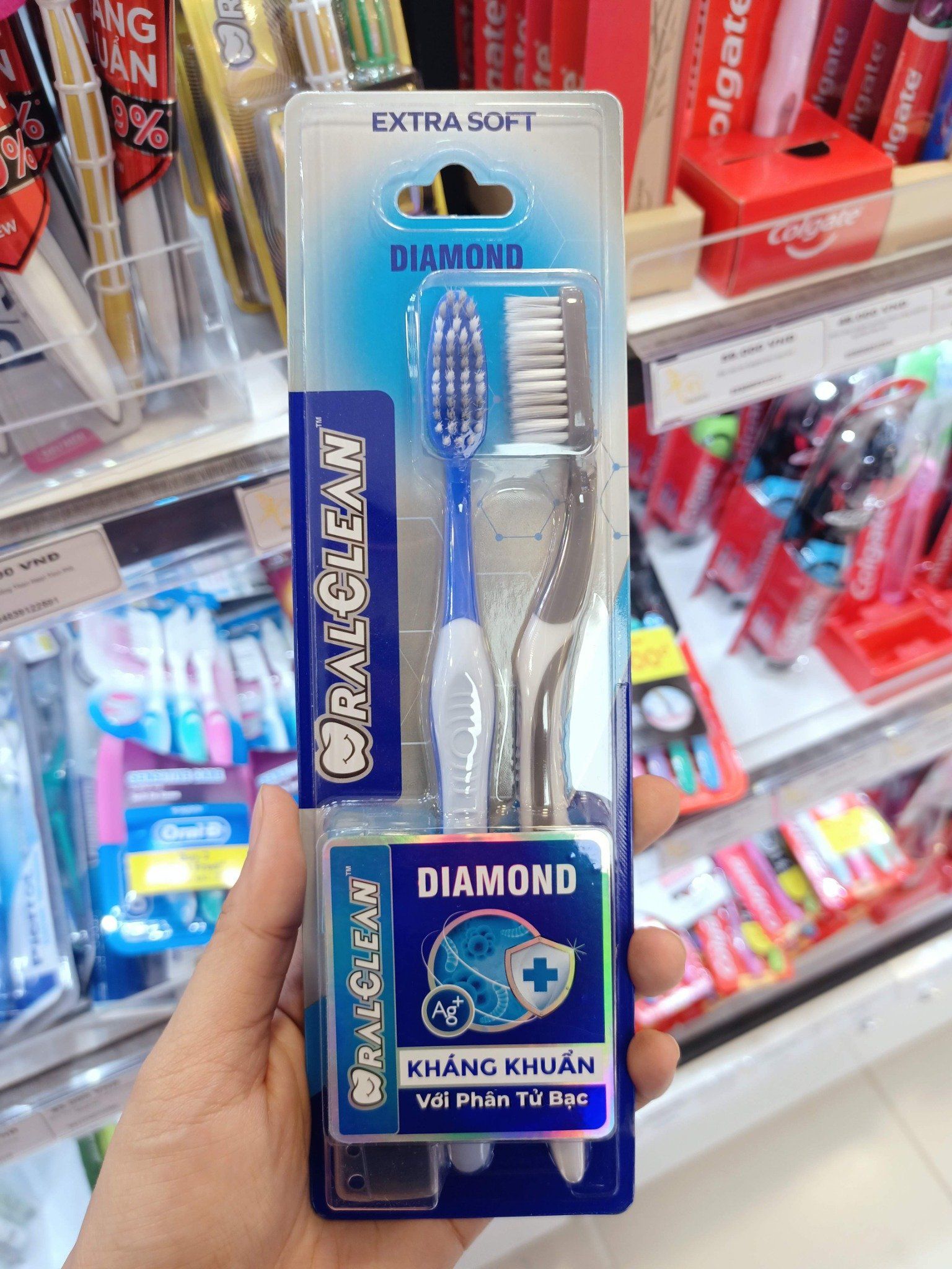  Bộ 2 Bàn Chải Đánh Răng Oral-Clean Diamond Extra Soft 