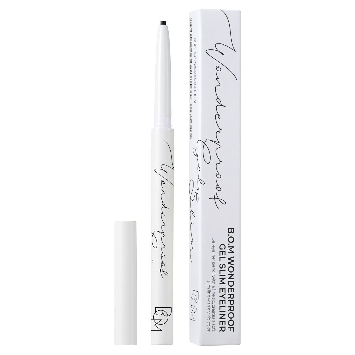  Chì Kẻ Mắt Siêu Mảnh Lâu Trôi Bom Wonderproof #01 Midnight Black 